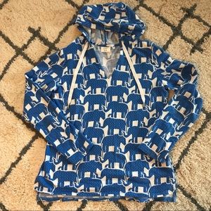 XS Crown and Ivy elephant hooded popover
